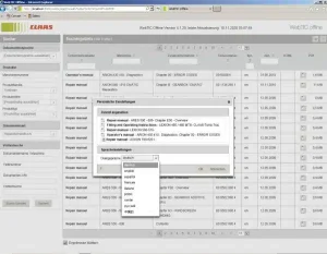 claas webtic offline service information francais