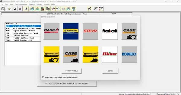 case ih steyr kobelco flexicoil electronic service tools cnh est 9 8 diagnostics software engineering level 2023 2