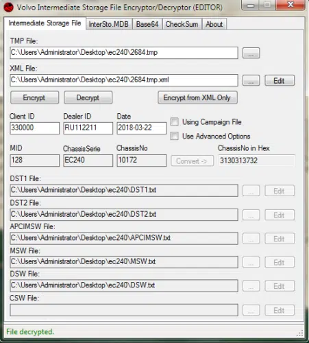 Volvos Excavator EC240B MID 128 – 20577131 – Construction Equipment Flash File