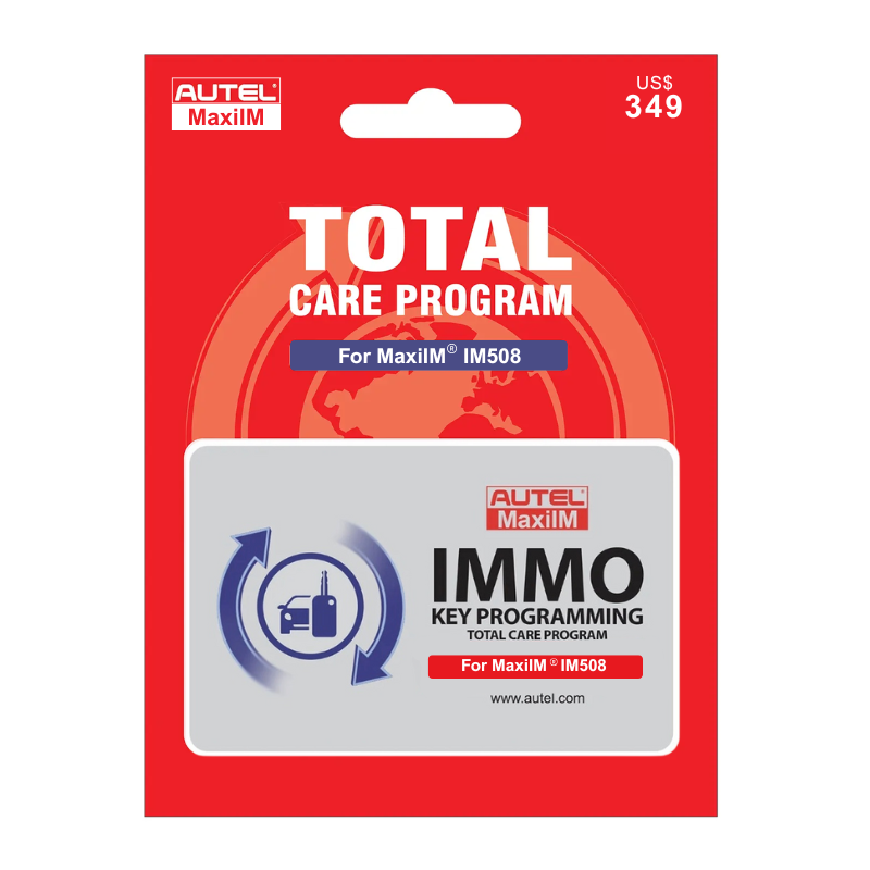 autel im508 1 year software warranty card